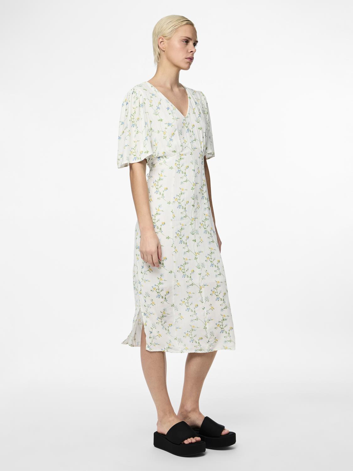 PCKARY Midi Dress - Cloud Dancer